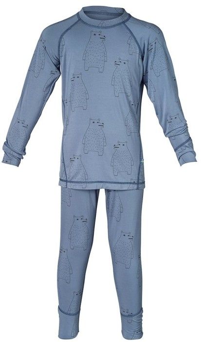 Polarbear Set Baselayer Kids Lagoon