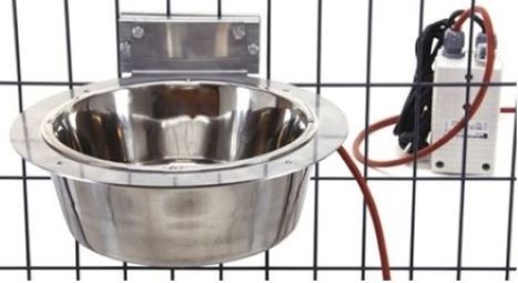 Heatable Dog Drinking Cup Inside Shelter