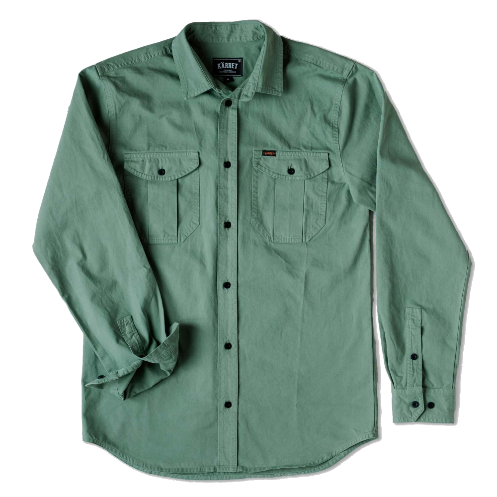 Work Shirt Bleek Green