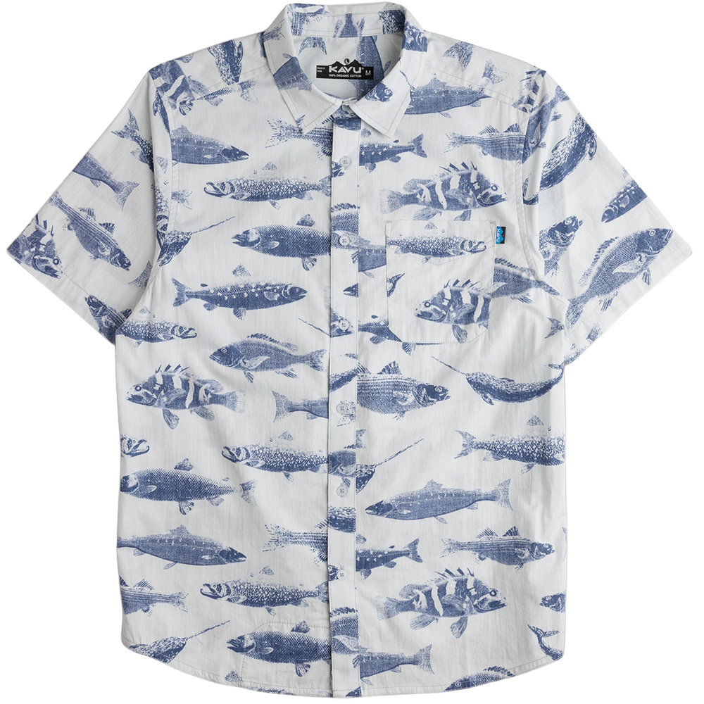 M's Topspot Short Sleeve Shirt Big Blue Fish