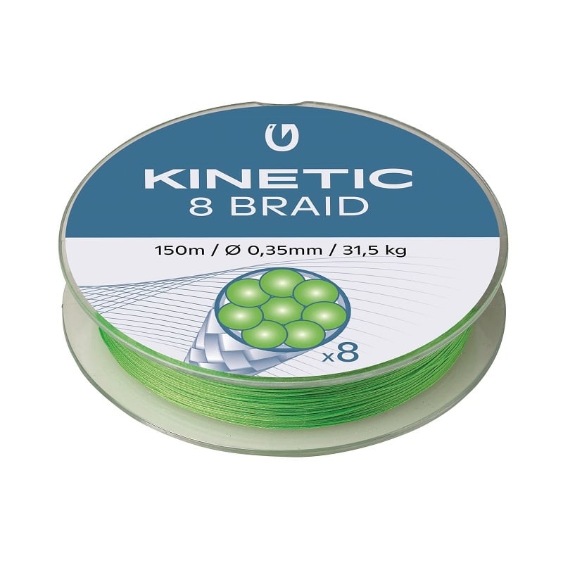 Kinetic 8 Braid 150m 0,30mm/23,8kg Fluo Green
