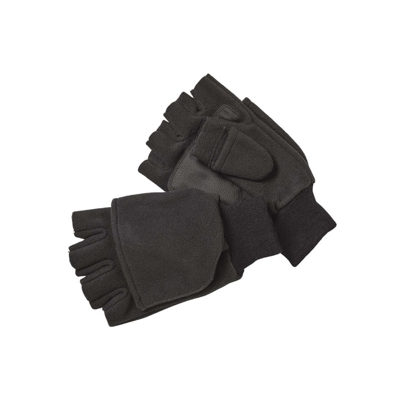 Kinetic Hansker Wind Stop Fold Over Mitt Storlek L Svart