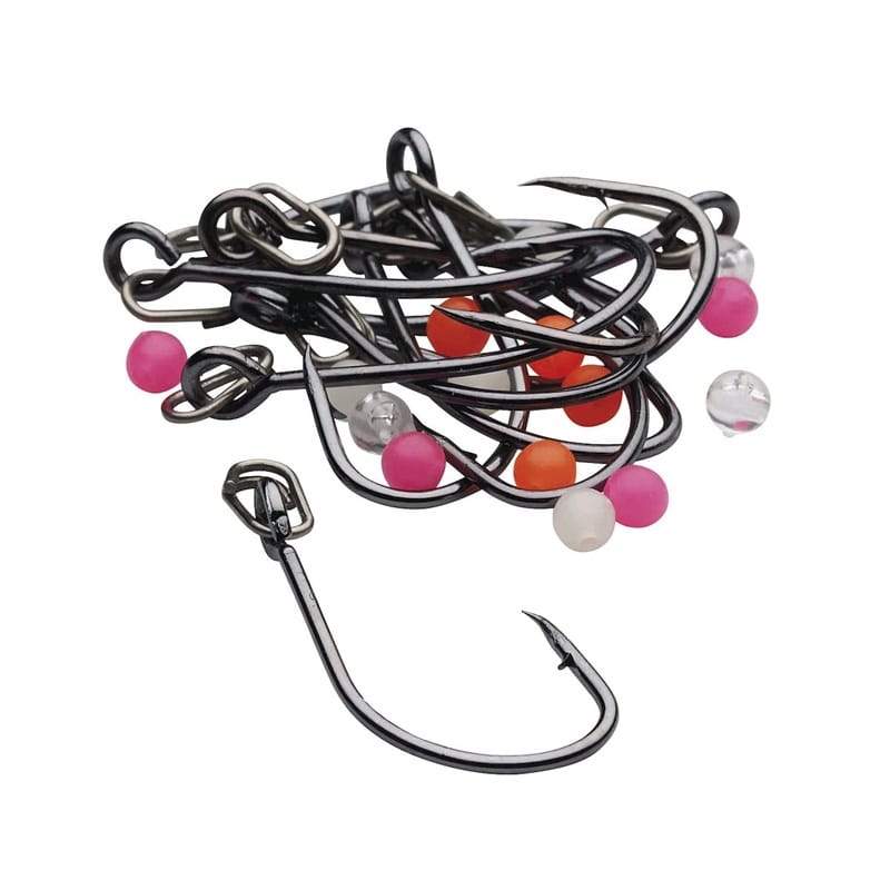 Kinetic Inline Single Hook Kit #1/0 Black Nickel 10pcs