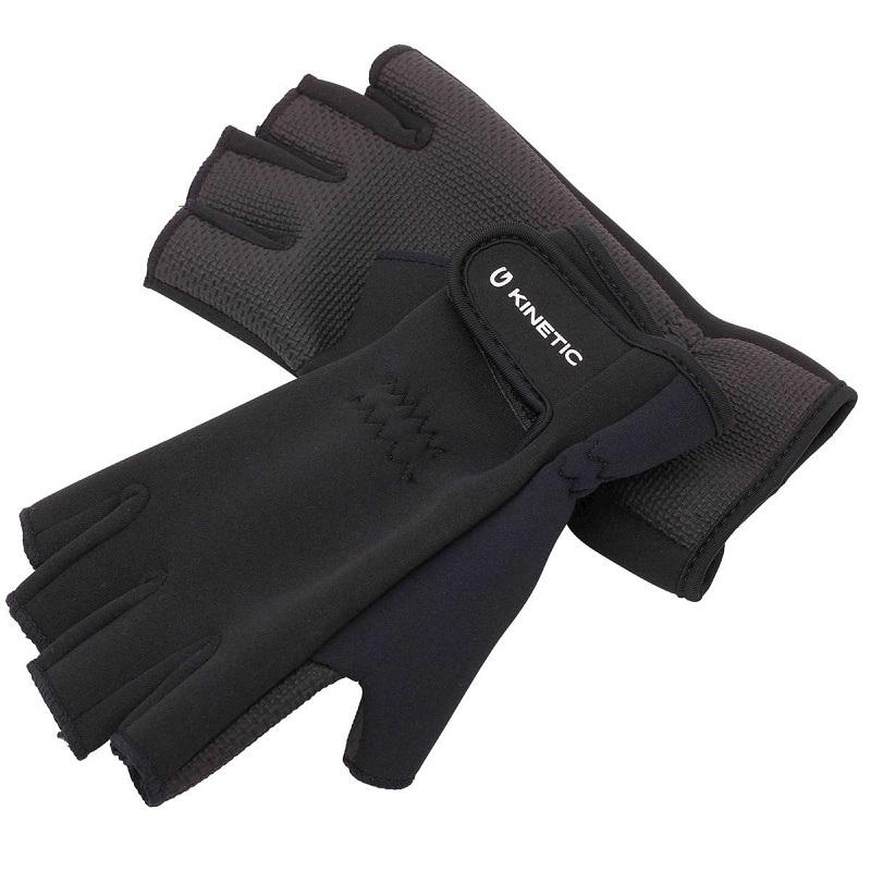Kinetic Neoprene Half Finger Glove M Black