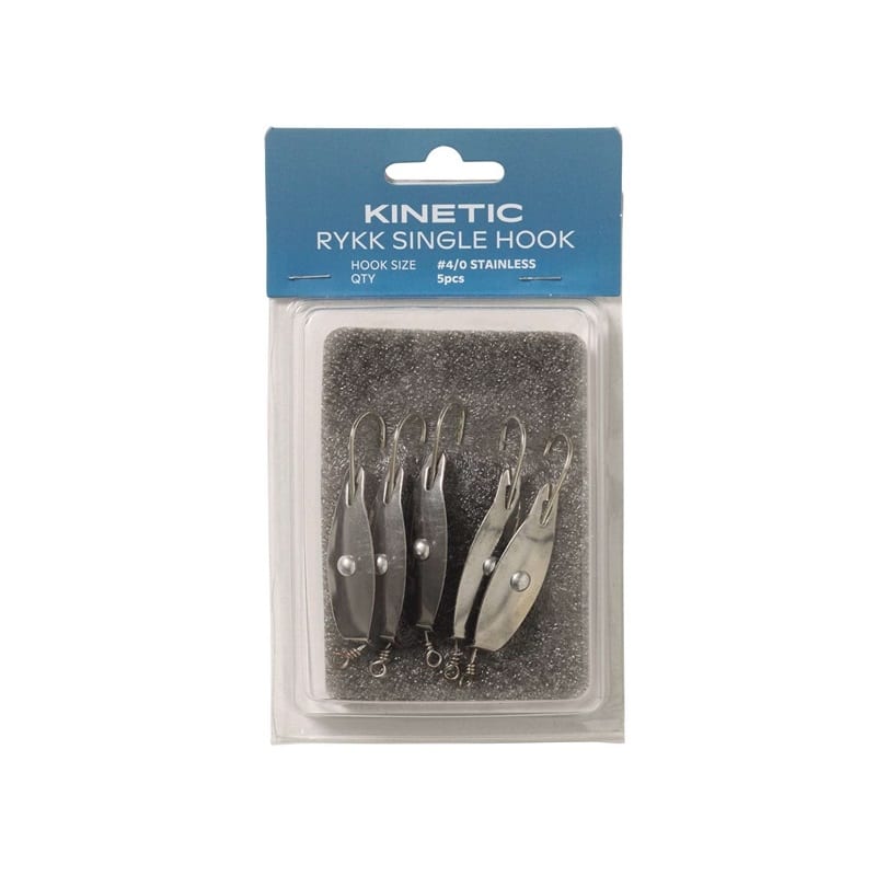 Kinetic Rykk Single Hook #4/0 Stainless 5pcs
