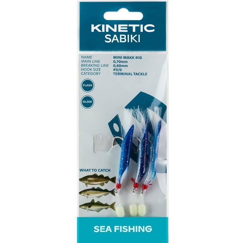 Kinetic Sabiki Mini Makk #5/0 Blue/Silver