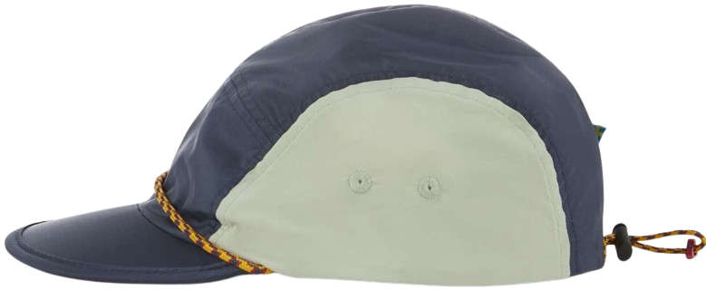 Runa Five Panel Cap Indigo Blue-Swamp Green