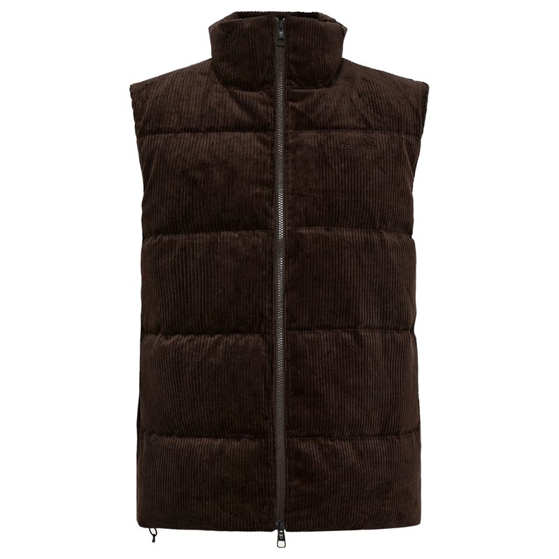 Corduroy puffer vest