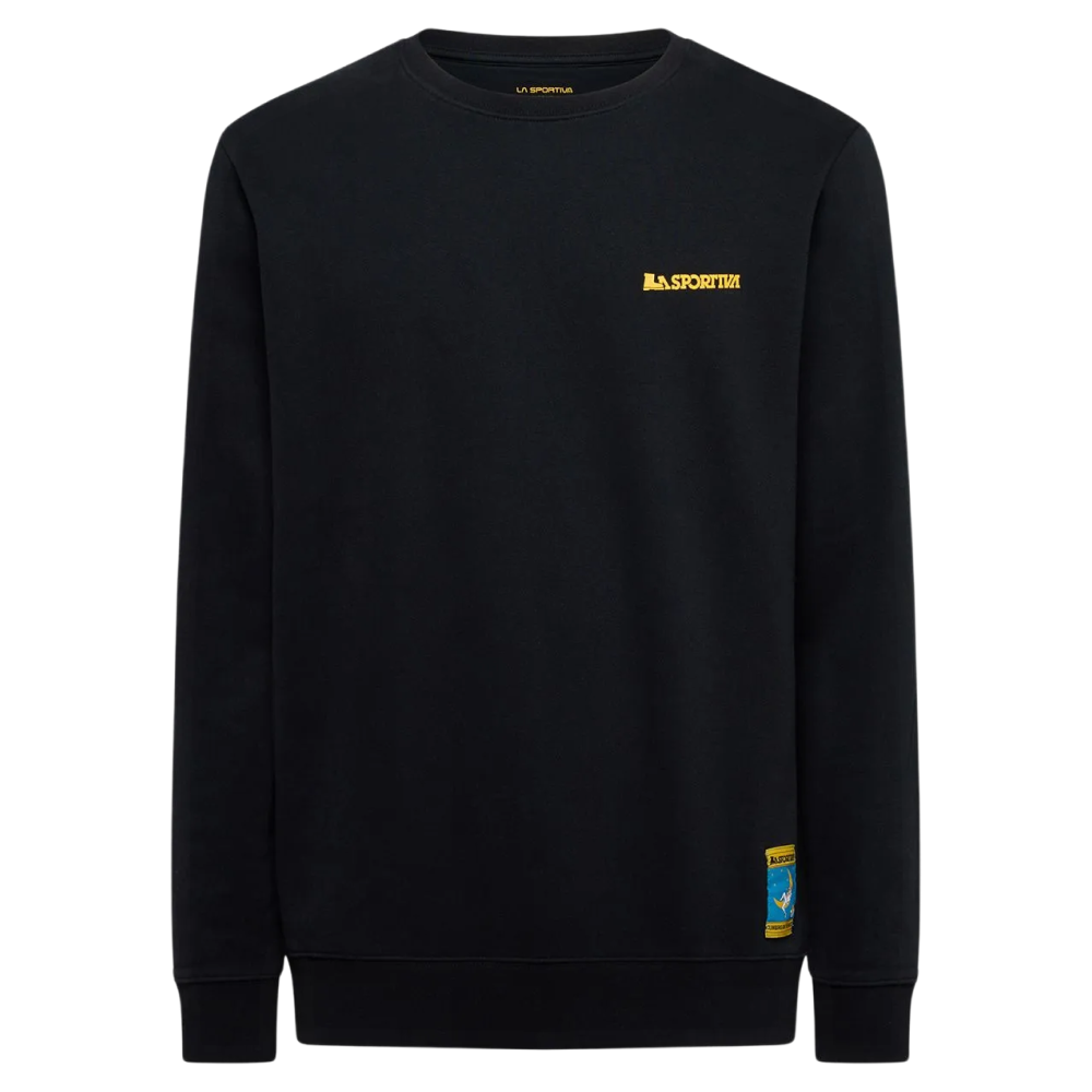 M's Climbing On The Moon Sweatshirt Nero/Giallo