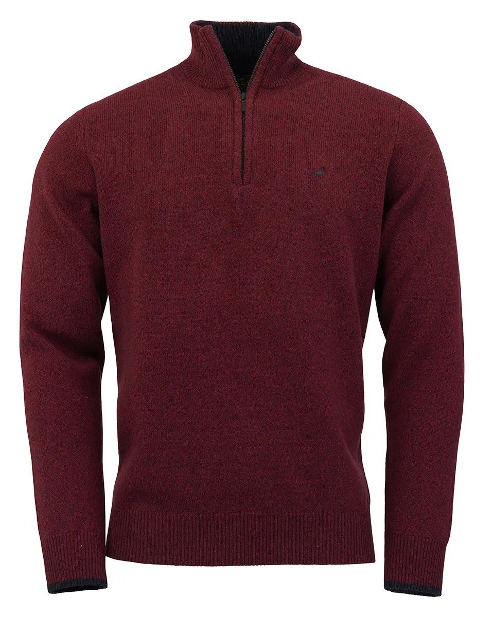 Brompton Zip-Neck Burgundy