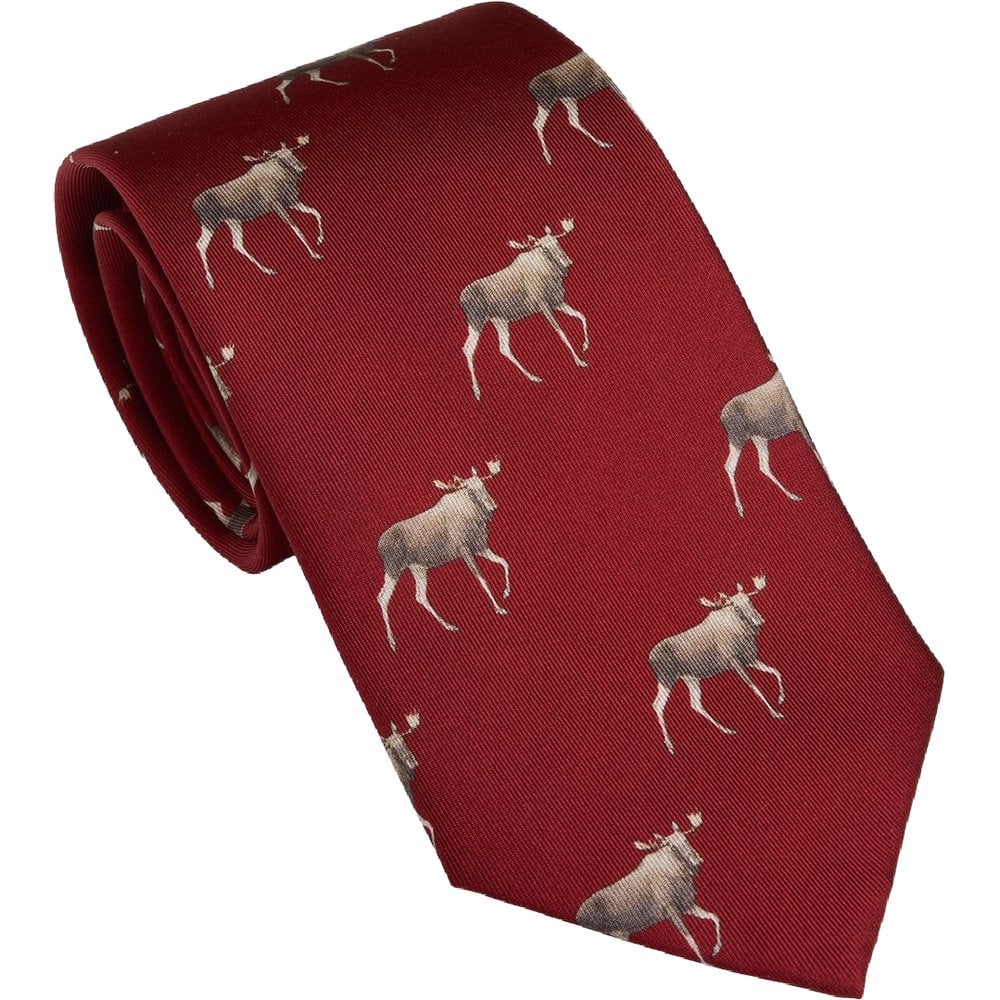 Elk Tie Vintage Red