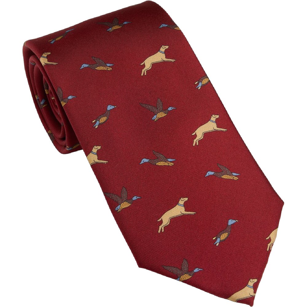 Game Tie Vintage Red