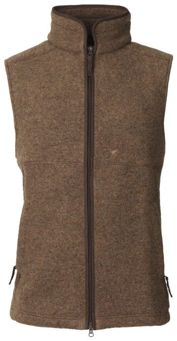 Isla Vest Fleece Wool Camel