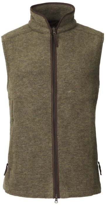 Isla Vest Fleece Wool Olive