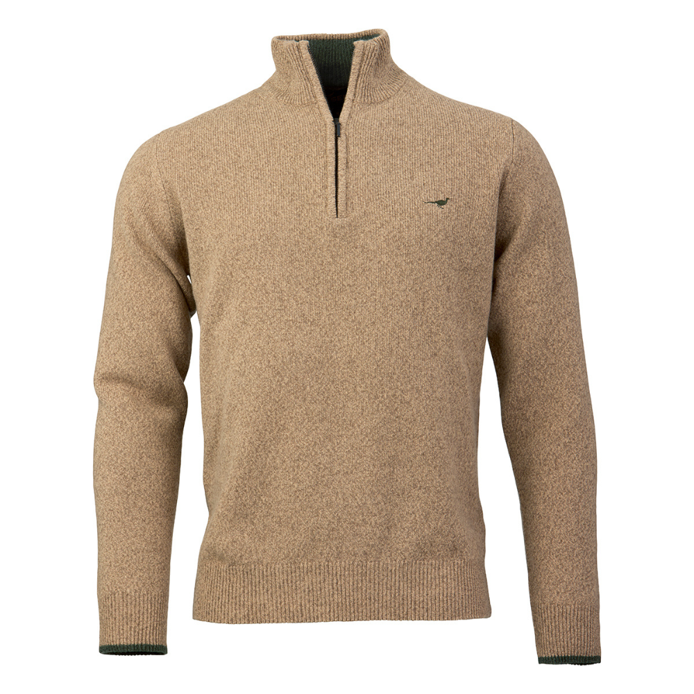 M's Brompton Zip Neck Camel