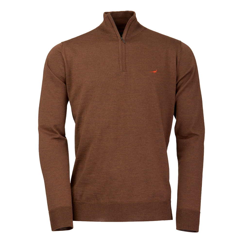 M's Norfolk Zip-Neck Rum