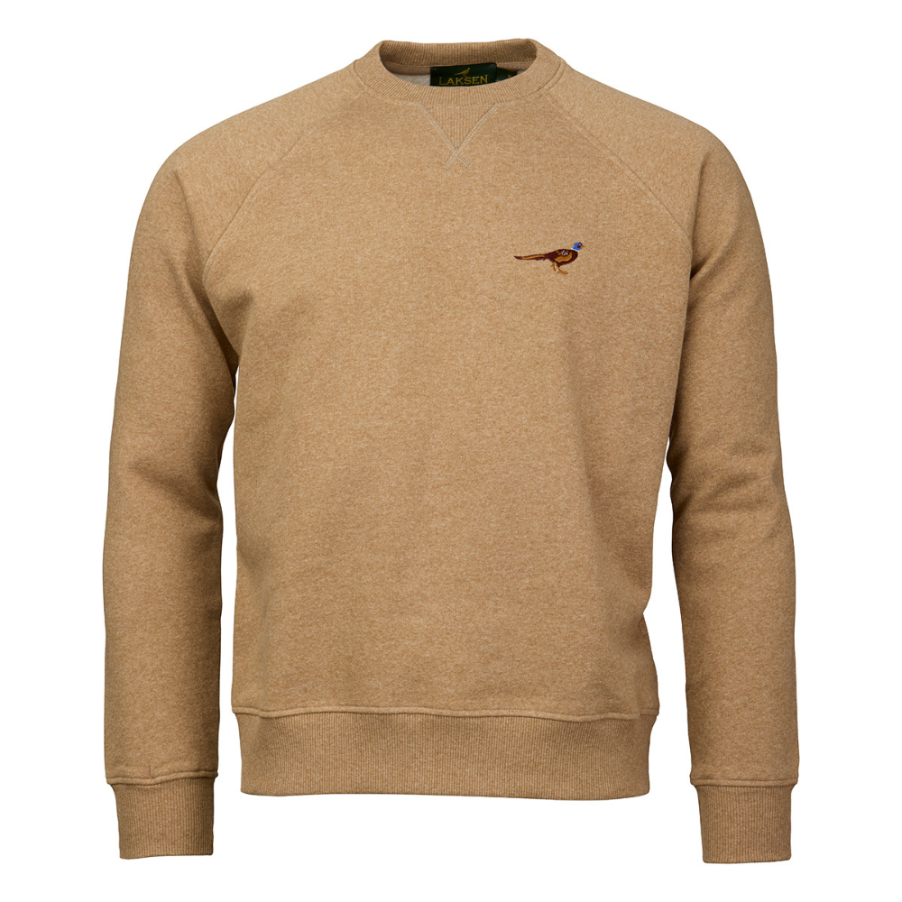 M's True Pheasant Logo Sweat Camel Melange