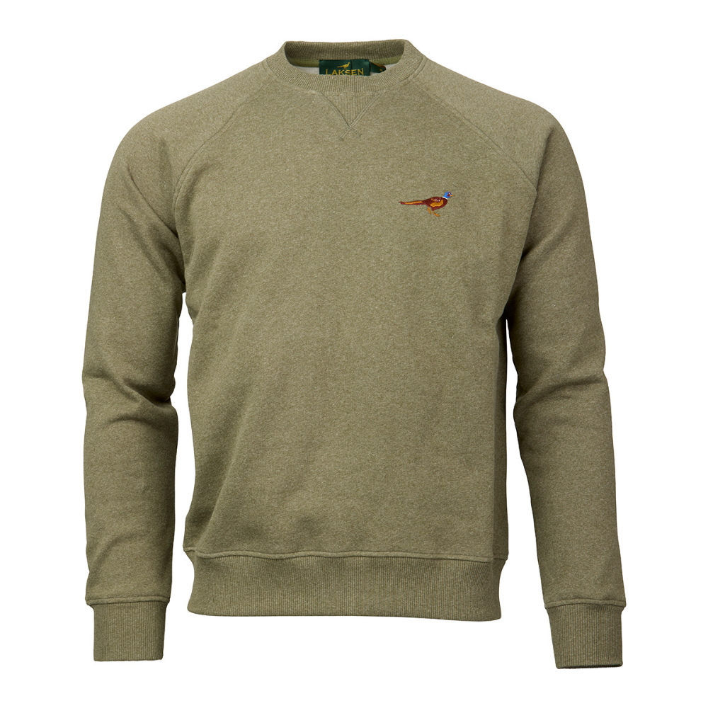 M's True Pheasant Logo Sweat Olive Melange