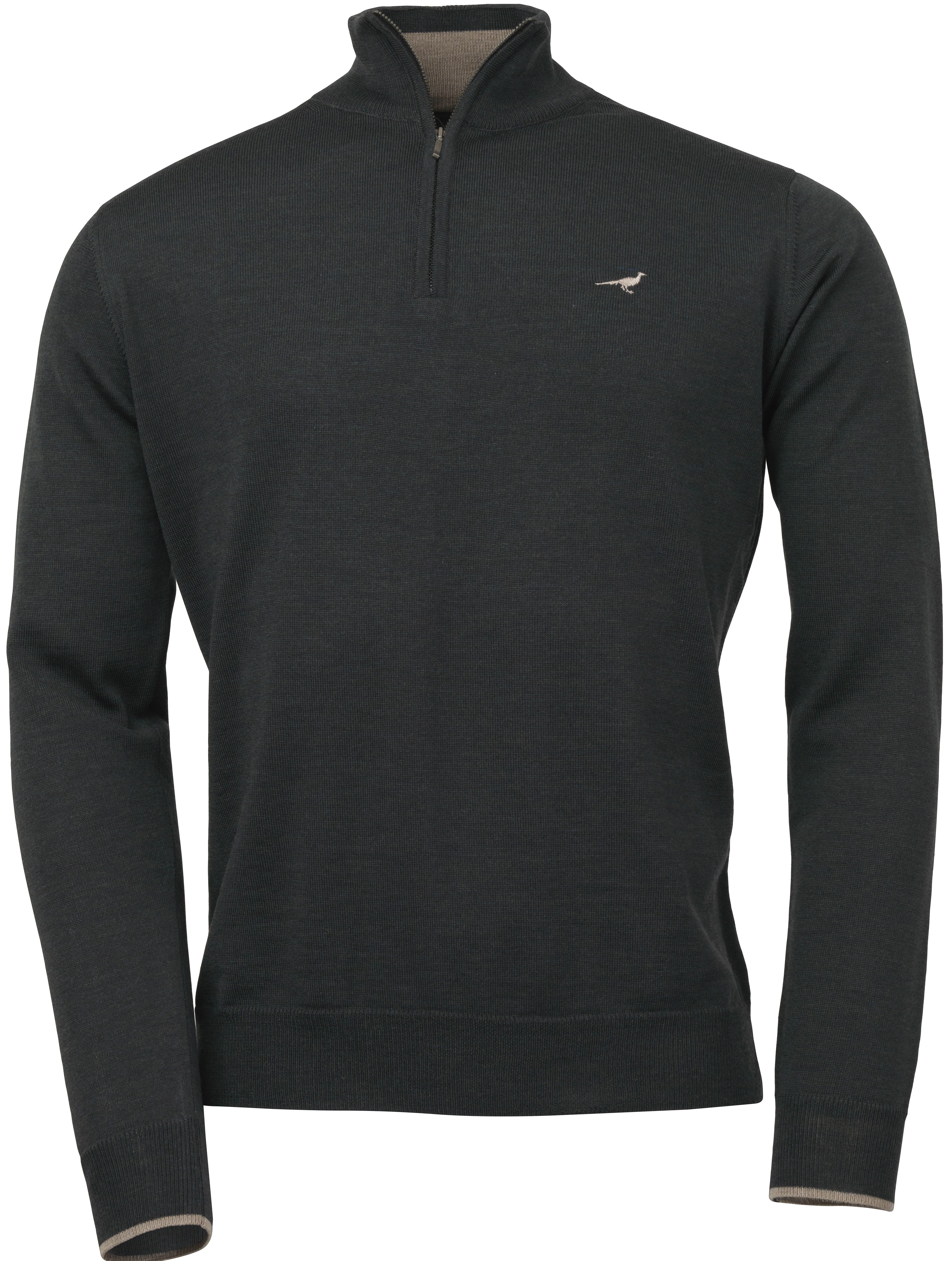 Norfolk Zip-Neck Olive