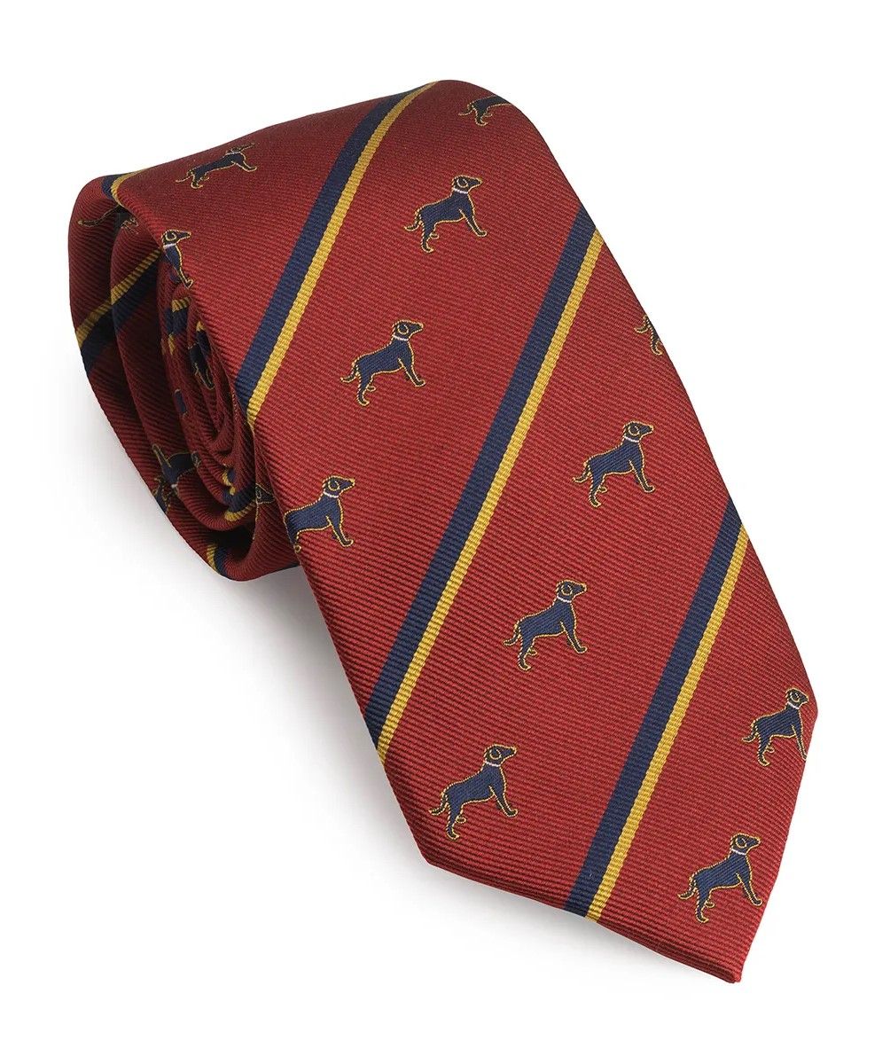 Regimental Stripe Tie Dog