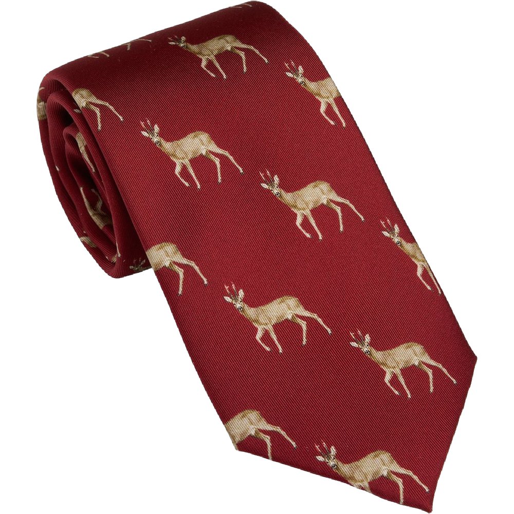 Roe Buck Tie Vintage Red