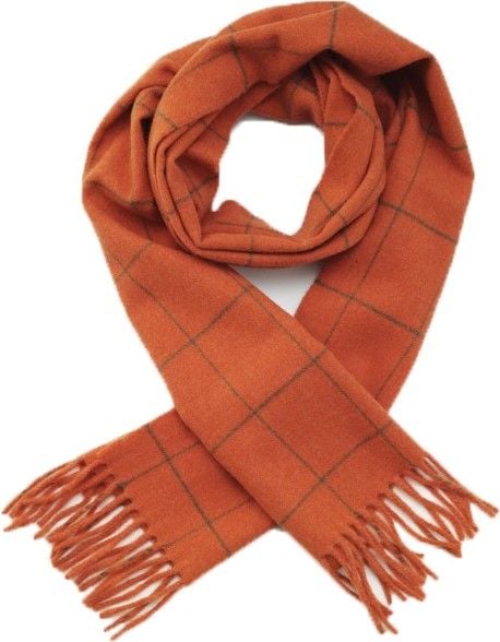 Woodland Scarf Orange Green