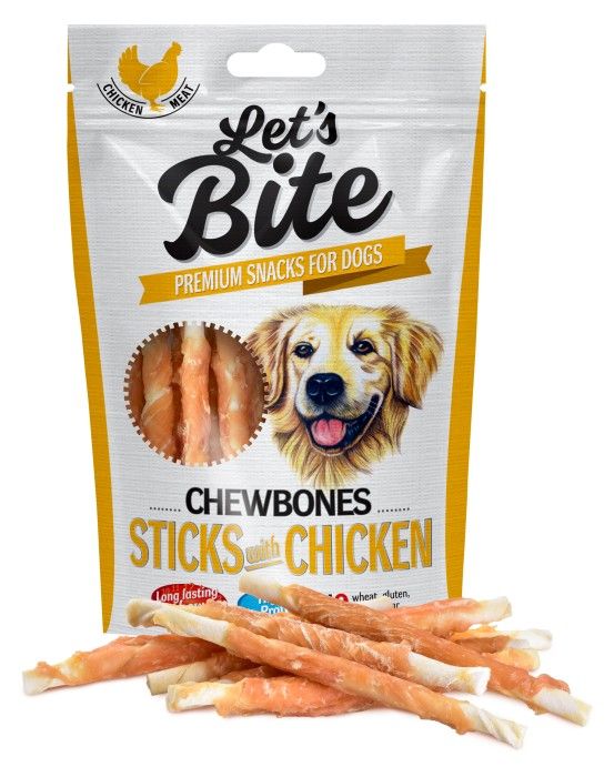 Lets Bite Chewbones Sticks with Chicken 300 g