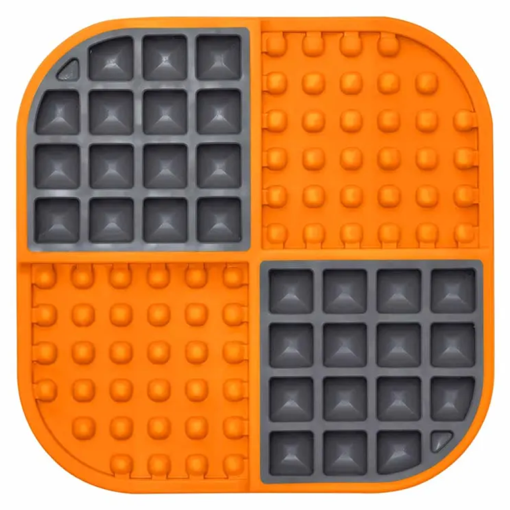 Hundskål Lickimat Slomo Orange/Black