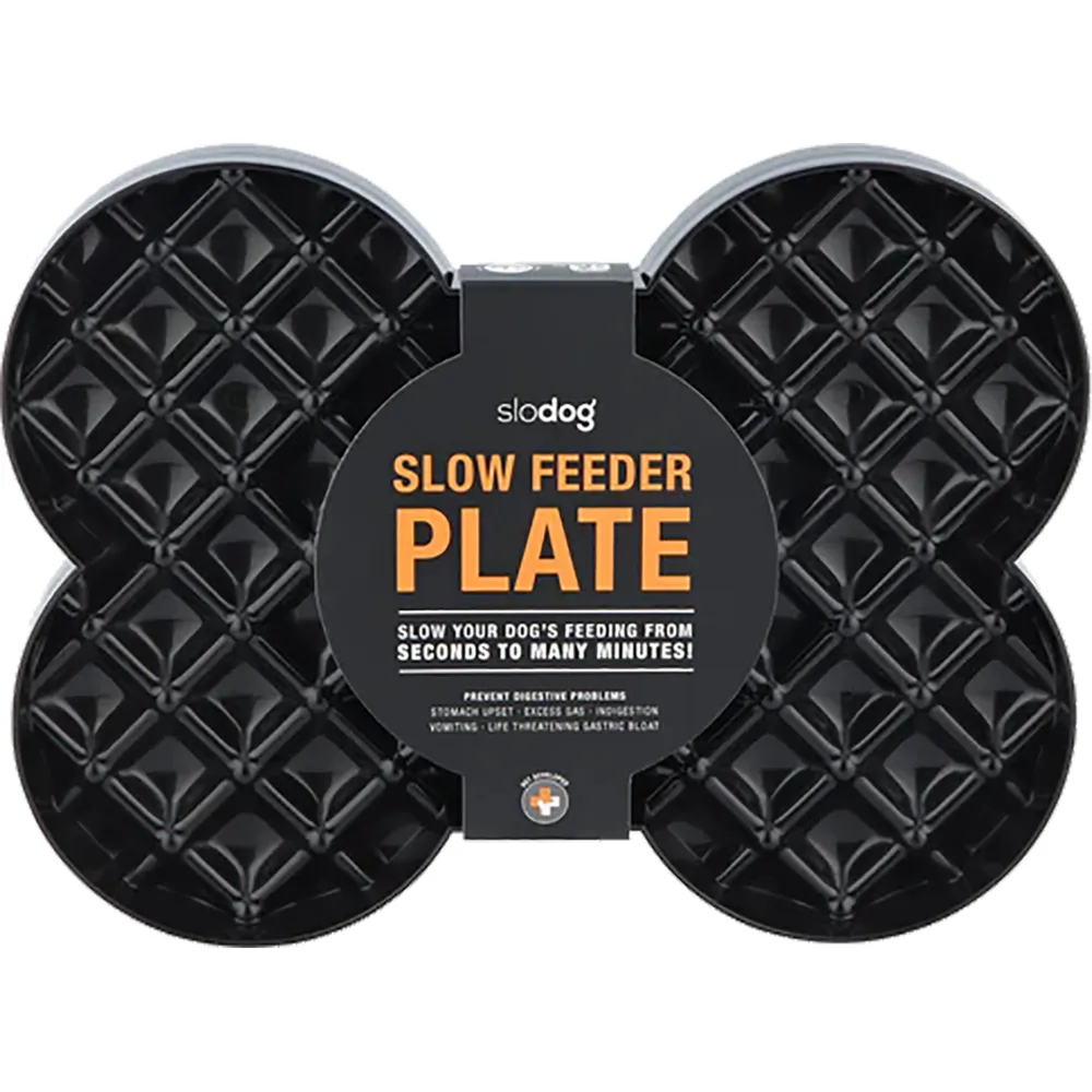 Hundskål Lickimat Slow Feeder Plate 35X26X3Cm Black