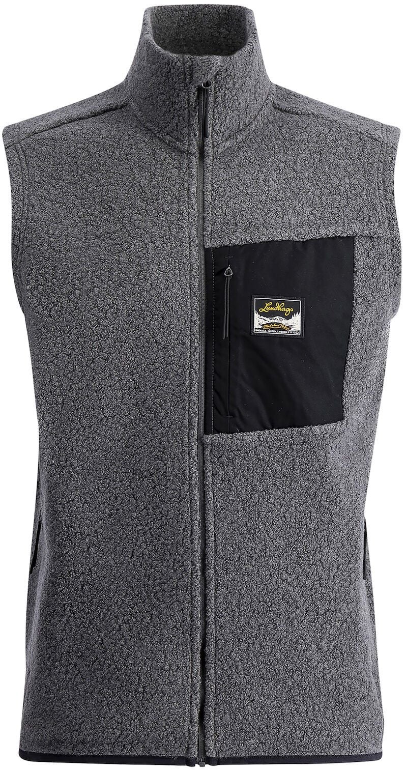 Flok Wool Ms Pile Vest Granite