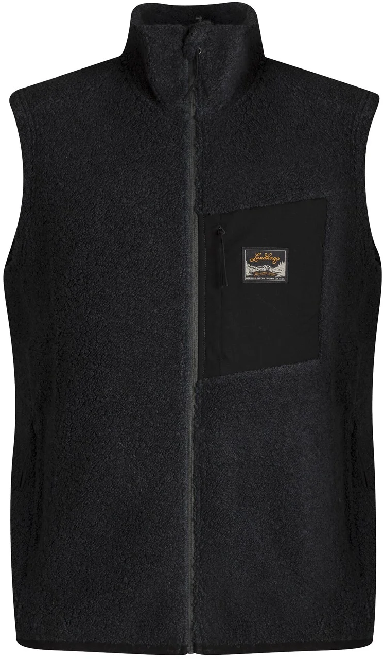 Flok Wool Ms Pile Vest Seaweed