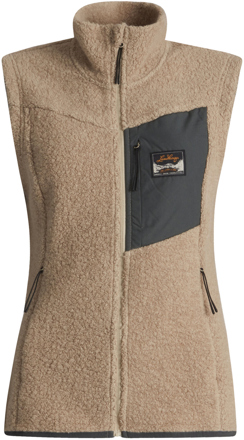 Flok Wool Pile Vest Women Sand