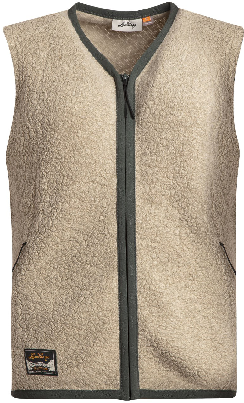 Flok Wool Ws Pile Vest Sand