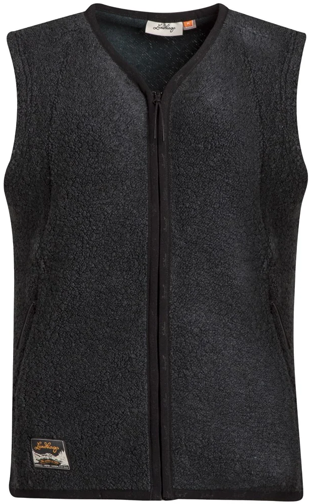 Flok Wool Ws Pile Vest Seaweed