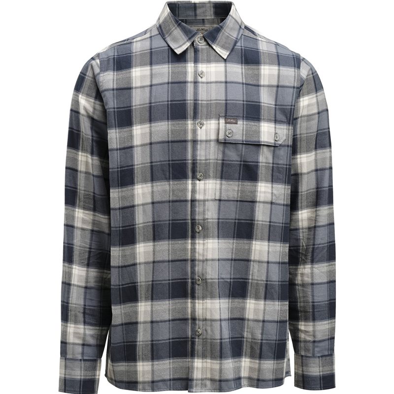 Järpen Plaid Flannel Shirt Dk Sky Blue
