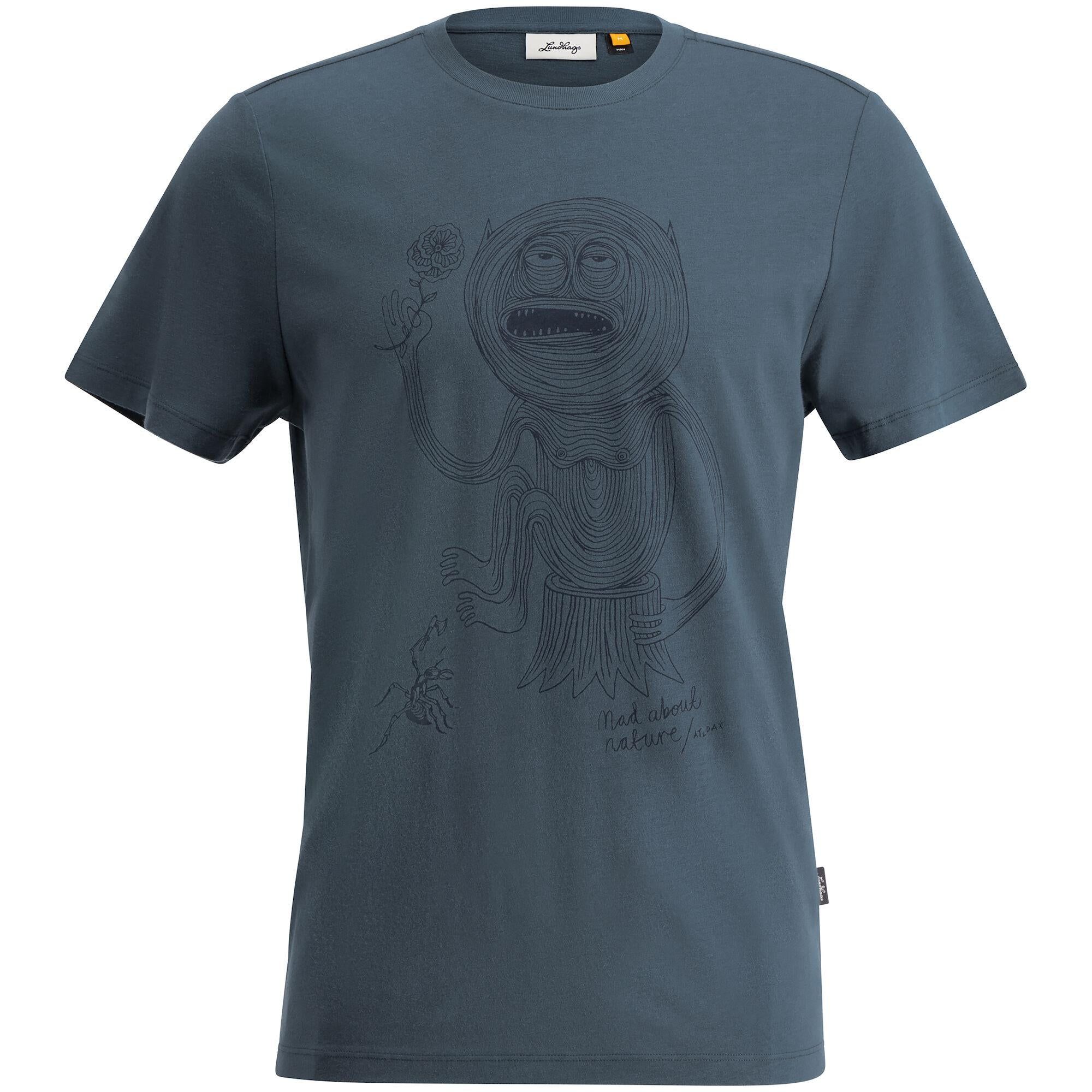 Järpen Printed T-shirt M Denim Blue