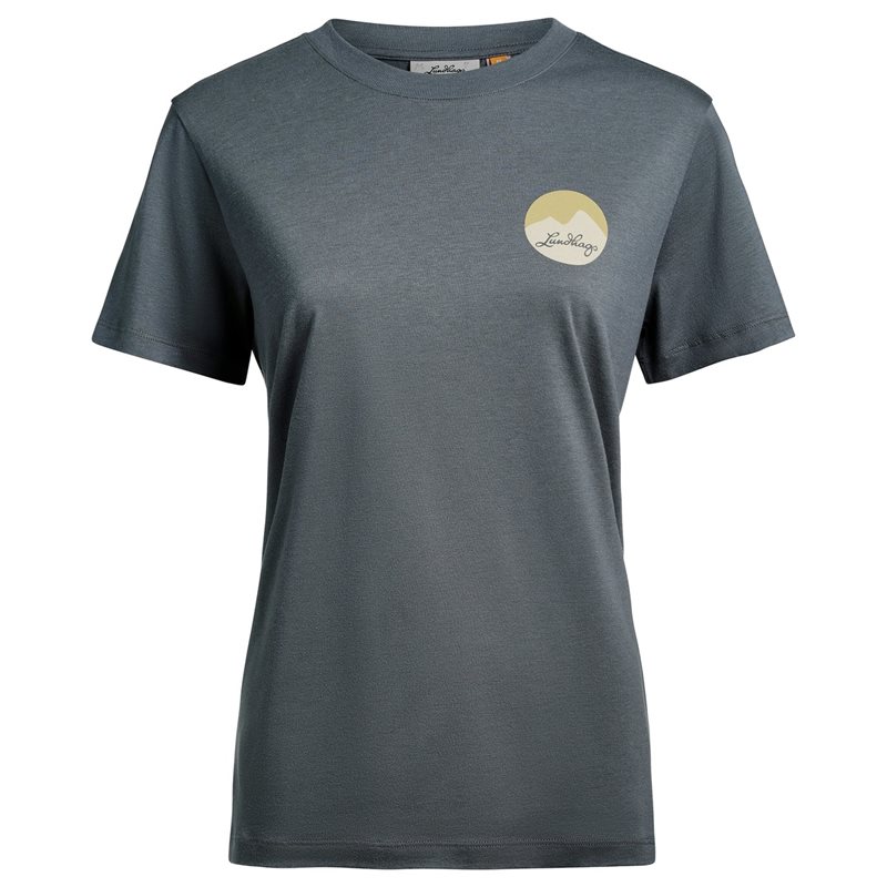 Järpen Printed T-Shirt W Dk Sky Blue