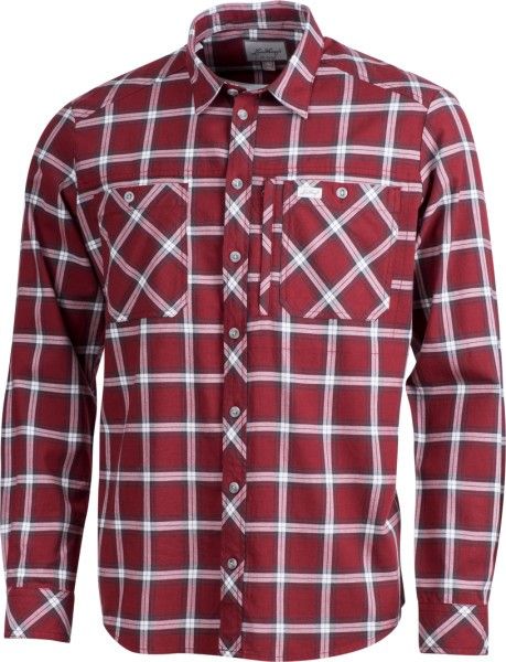 M's Jaksa LS Shirt Dark Red