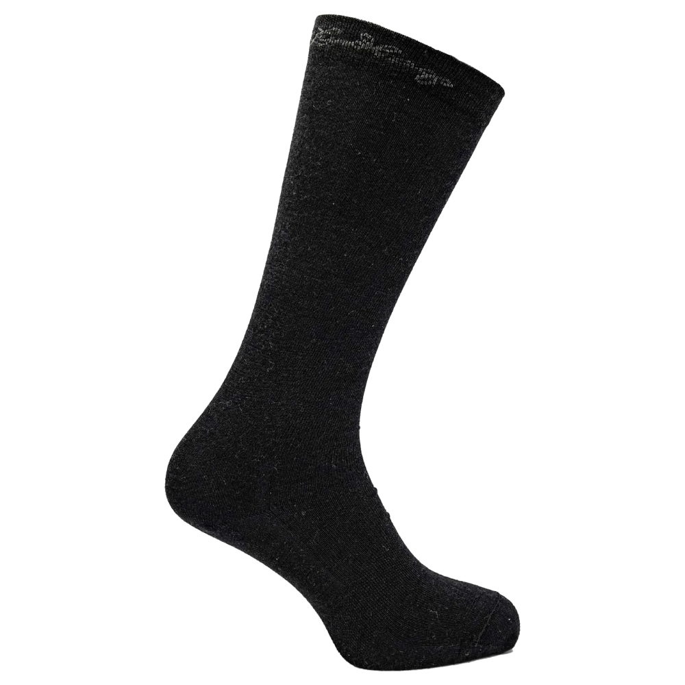 Merino Liner Sock High Black