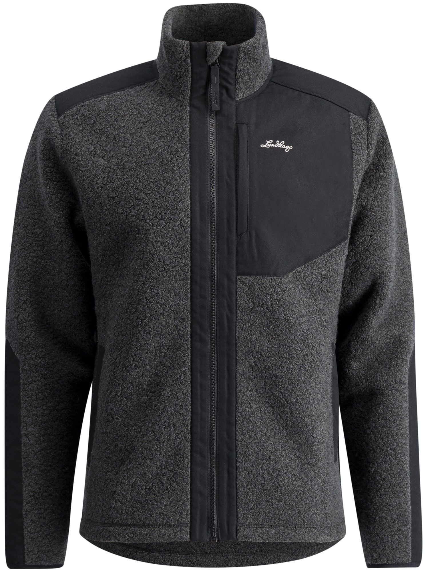Saruk Wool Pile Mid Full Zip M Charcoal