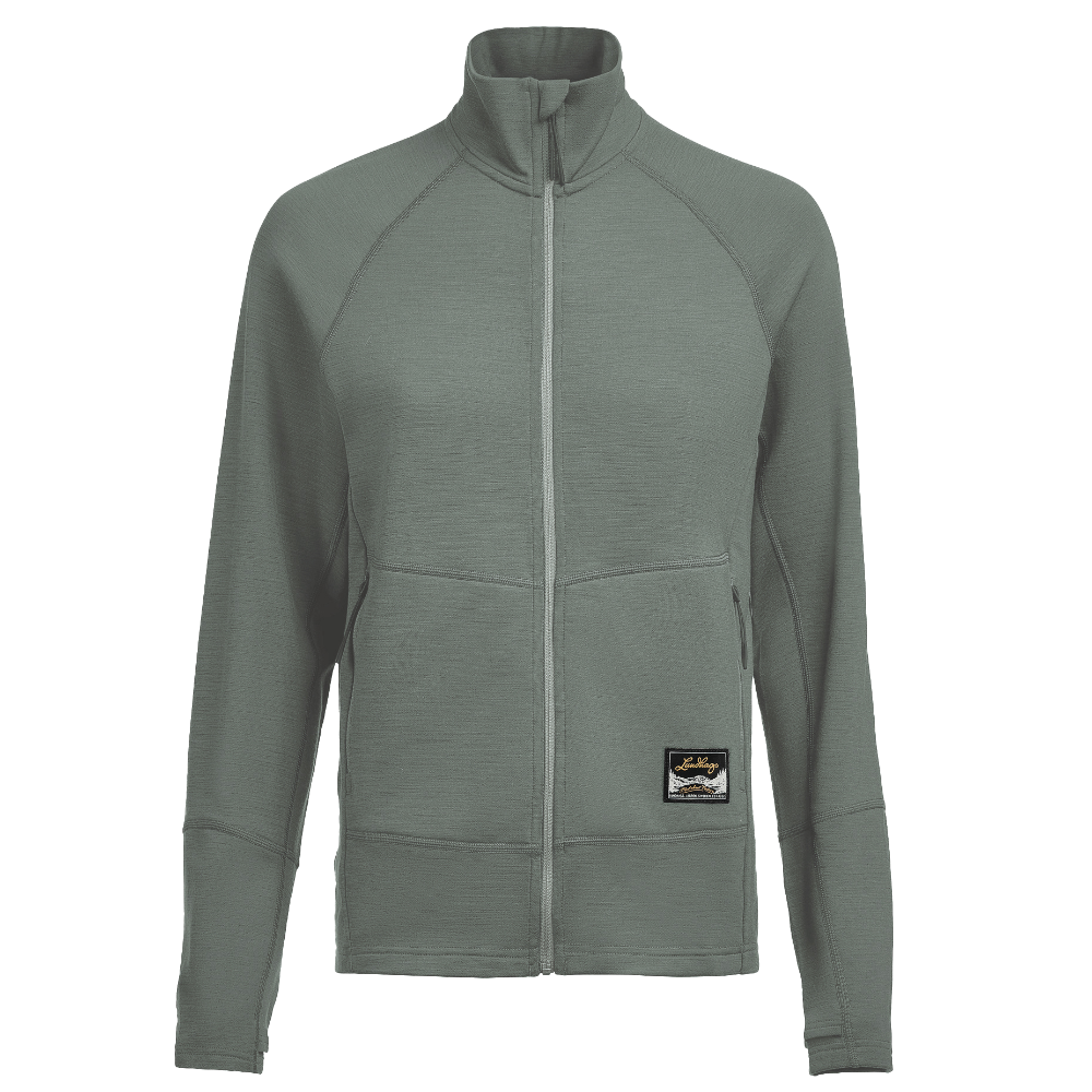 W's Tived Merino Full Zip Aloe Green
