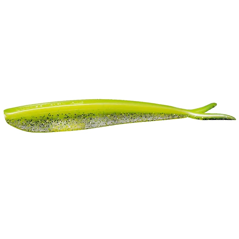 Lunker City Fin-S Fish Chartreuse Silk Ice 6