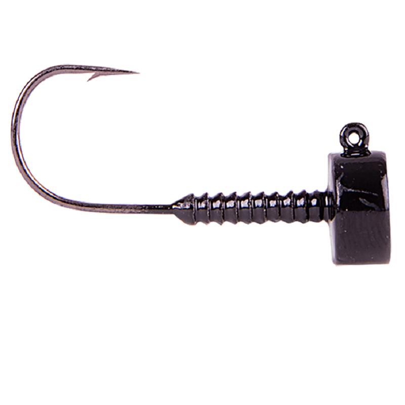 Lunker City Ned Head 10g 2/0 - Black - 3pcs