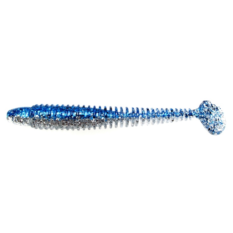 Lunker City Swimmin' Ribster Blue Ice 10