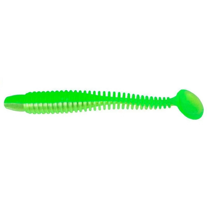 Lunker City Swimmin' Ribster Limetreuse 10,2cm 9-pack