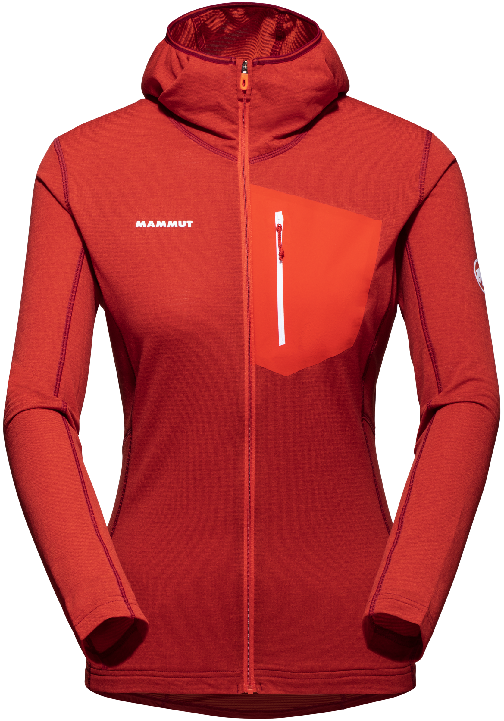 Aenergy Light ML Hooded Jacket Women Hot Red-Blood Red