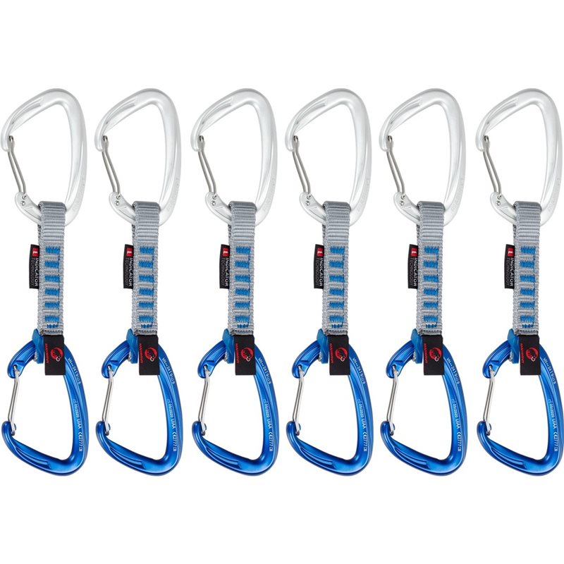 Crag Wire 10 cm Indicator 6-Pack Quickdraws