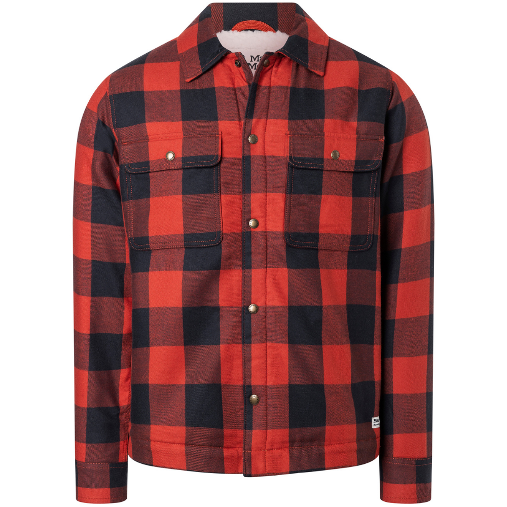 M's Ridgefield Sherpa Flannel Shirt Jacket Red