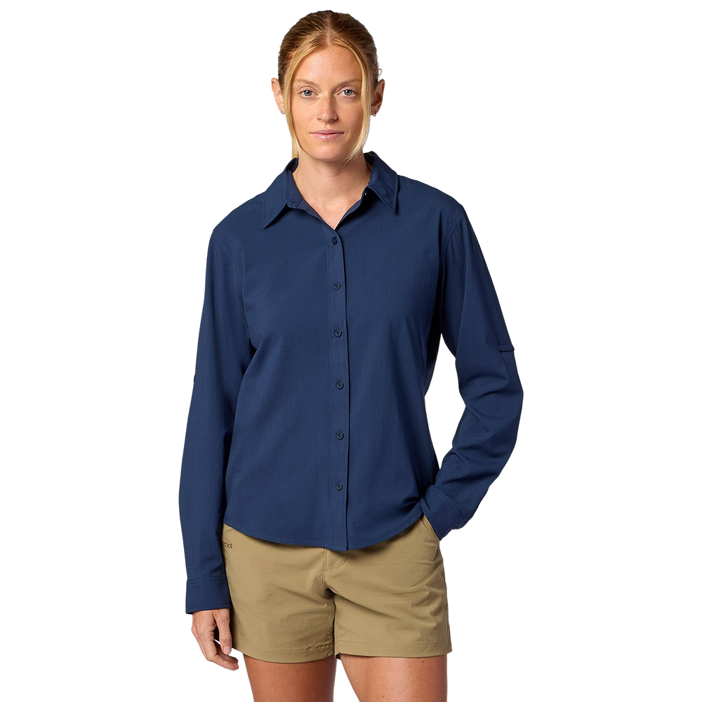 W's Airexchange Ls Shirt Nightfall Navy