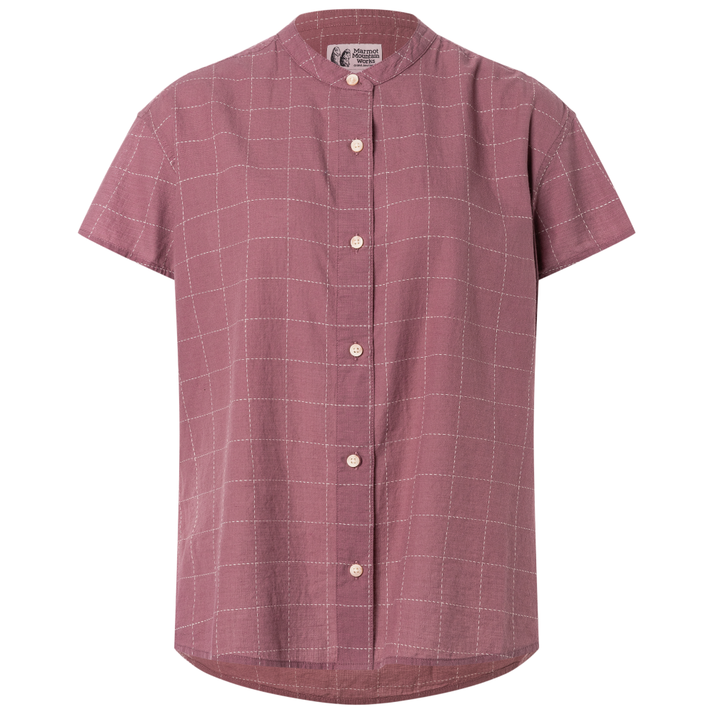 W's Rhea Ss Light Mauve Global Plaid